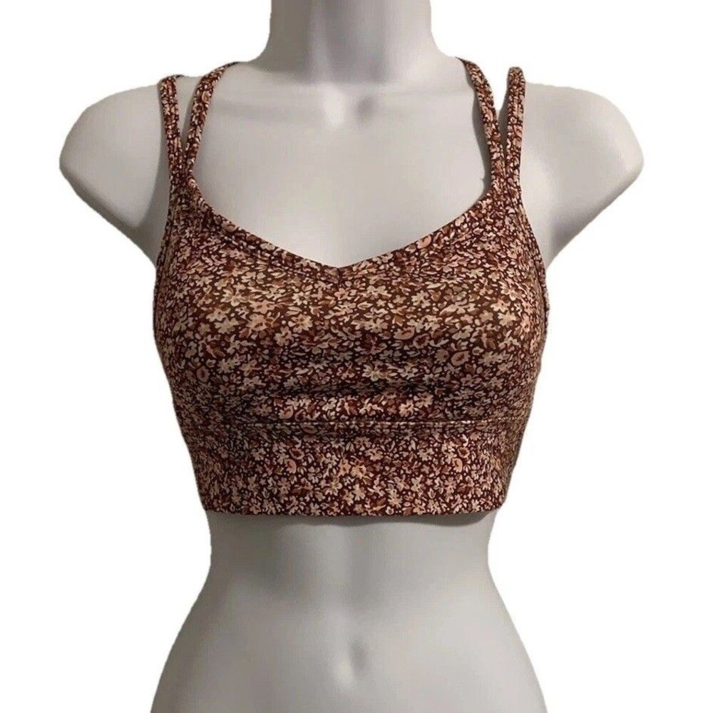 Madewell MWL Sports Bra Size XXS Strappy Removable Pads Crop Top NWT